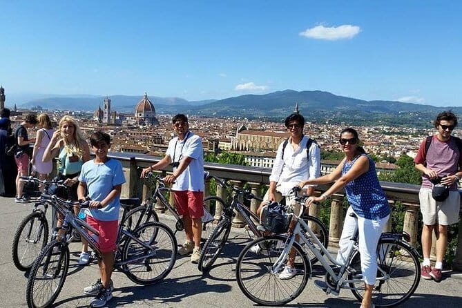 Bike Tour of Florence with Piazzale Michelangelo - Getting the most out of the audio guide while moving