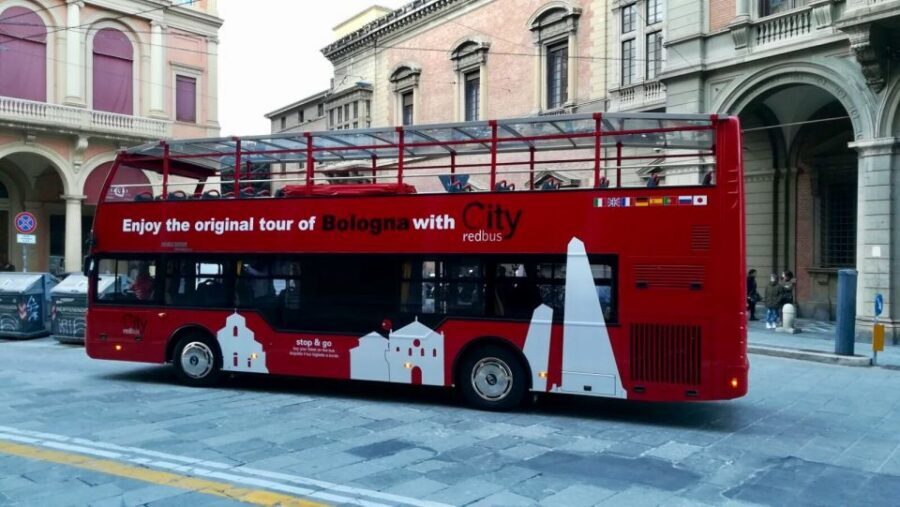 Bologna: Open Bus City Tour and Local Food Tasting - Portici di Bologna: where the food voucher happens