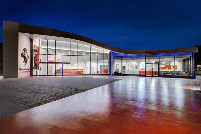 Ferrari Lamborghini Pagani Factories and Museums - Tour from Bologna - Stop 1: Maranello Ferrari Museum, Plus the Optional F1 Simulator