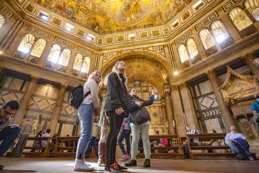 Florence Duomo, Baptistery & Opera Museum Audioguided Tour - Florence Baptistery: mosaics overhead and the Gates of Paradise