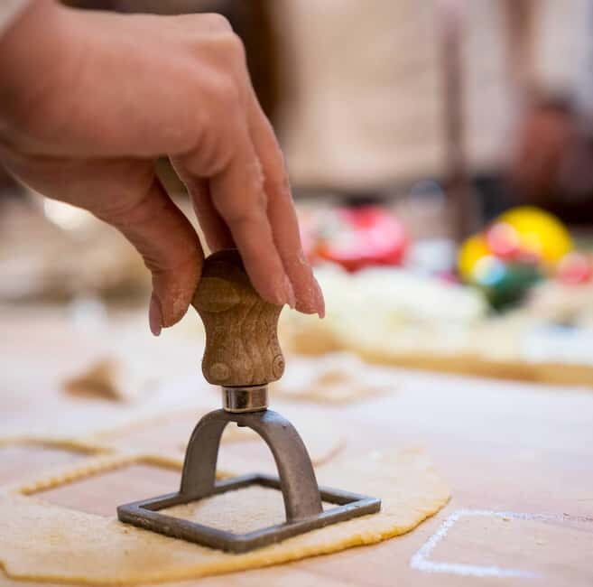 Florence: Handmade Ravioli & Pasta Class with Unlimited Wine - The feast at the end: what you make becomes dinner