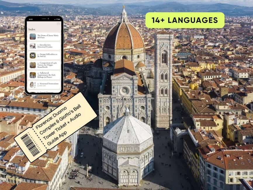 Florence:Duomo Complex & Giotto's Bell Tower Ticket+AudioApp - Key things to know before you go