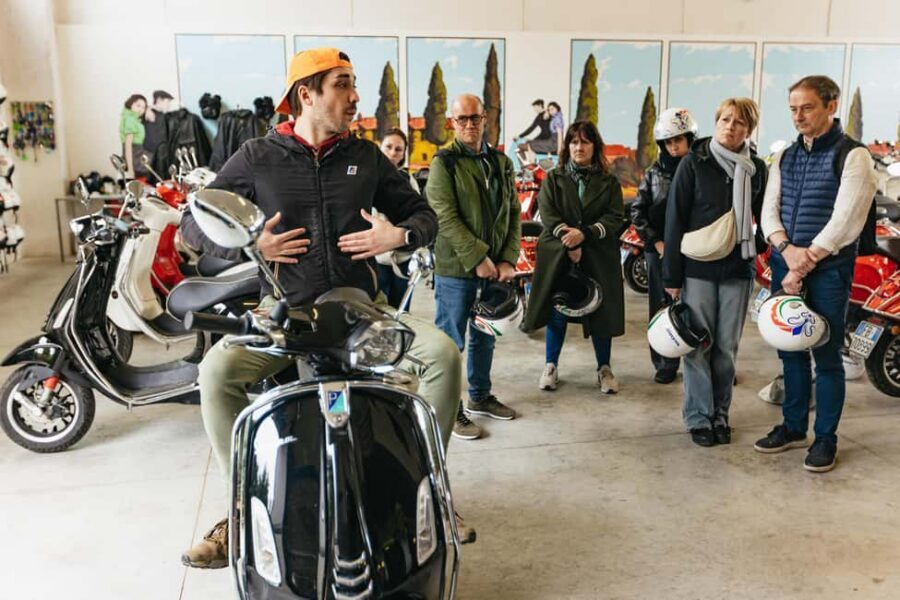From Florence: Tuscan Countryside Vespa Tour with Tastings - Steering out of Florence: riverside, viewpoints, and an old church stop