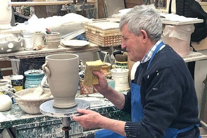 Handmade Tuscan Ceramics Masterclass in Montelupo - The factory tour: how ceramics goes from clay to finished showroom pieces