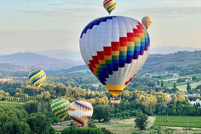 Hot Air Balloon ride in Tuscany countryside from Chianti - The real morning timing: sunrise changes everything