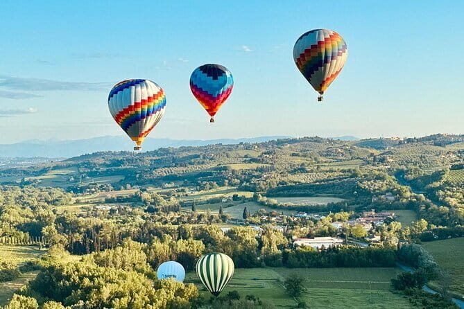 Hot Air Balloon ride in Tuscany countryside from Chianti - Stop 1: Bargino meet-up, briefing, and balloon prep