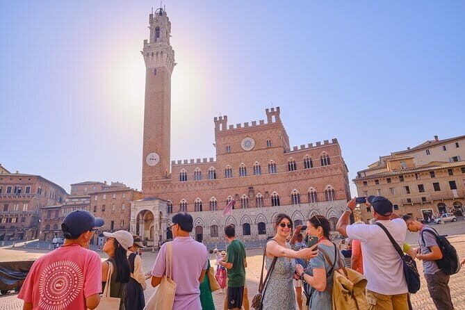 Premium Private Tour to Siena, Pisa, San Gimignano and Tuscany - Siena in Pieces: Piazza del Campo, Torre del Mangia, and Duomo Time