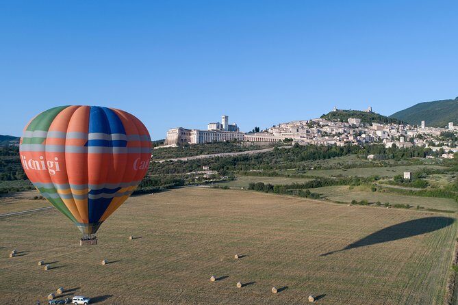 Professional hot air balloon rides at Assisi, Trasimeno in Umbria - After landing: Cantina Dionigi breakfast and Sagrantino wine tasting