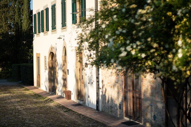Wine and food tasting in an organic family winery - The estate walk: gardens, orchard, vines, and olive grove